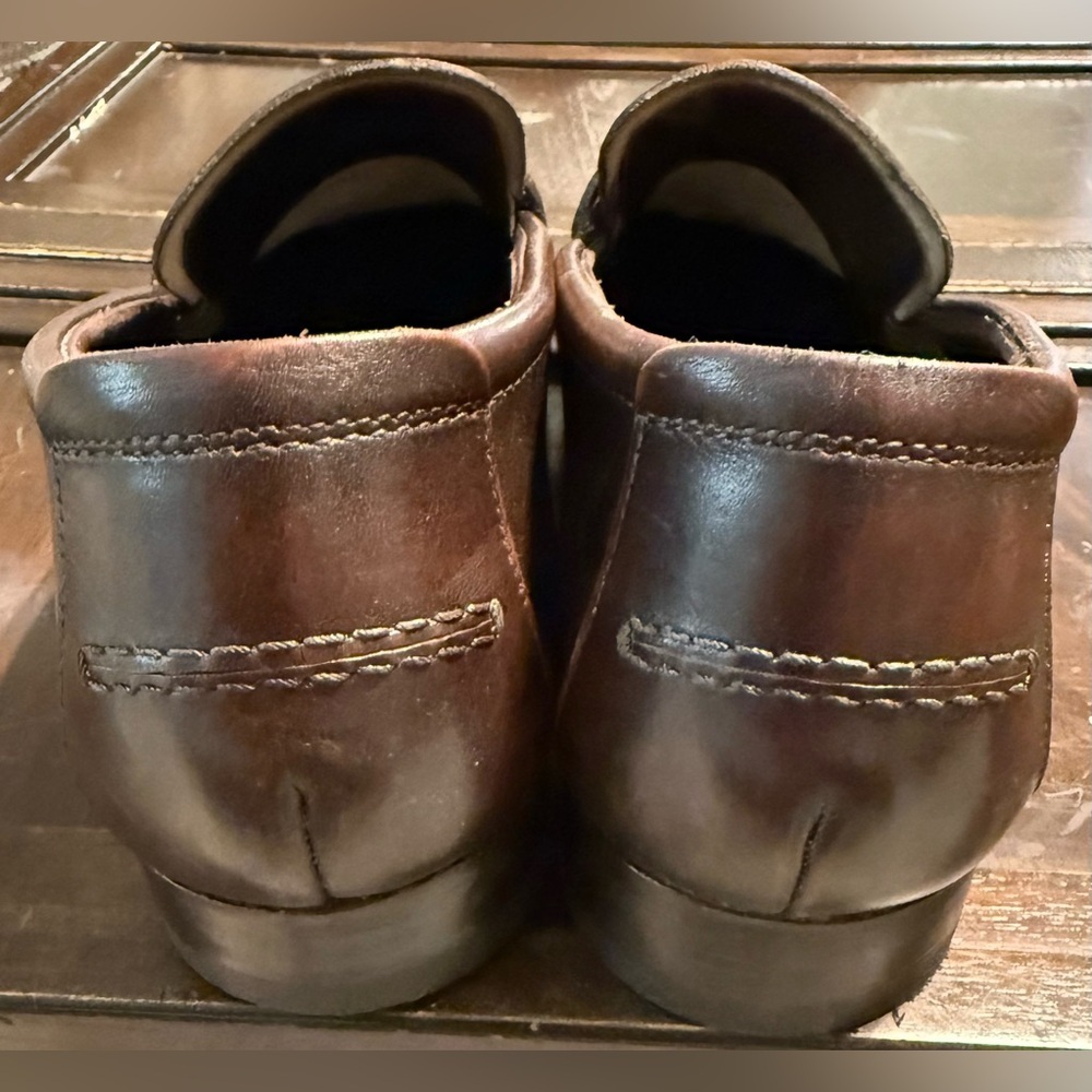 Salvatore Ferragamo Brown Penny Loafers NWOT Super Prime Sole 10.5D 🇮🇹 Made - Picture 10 of 11